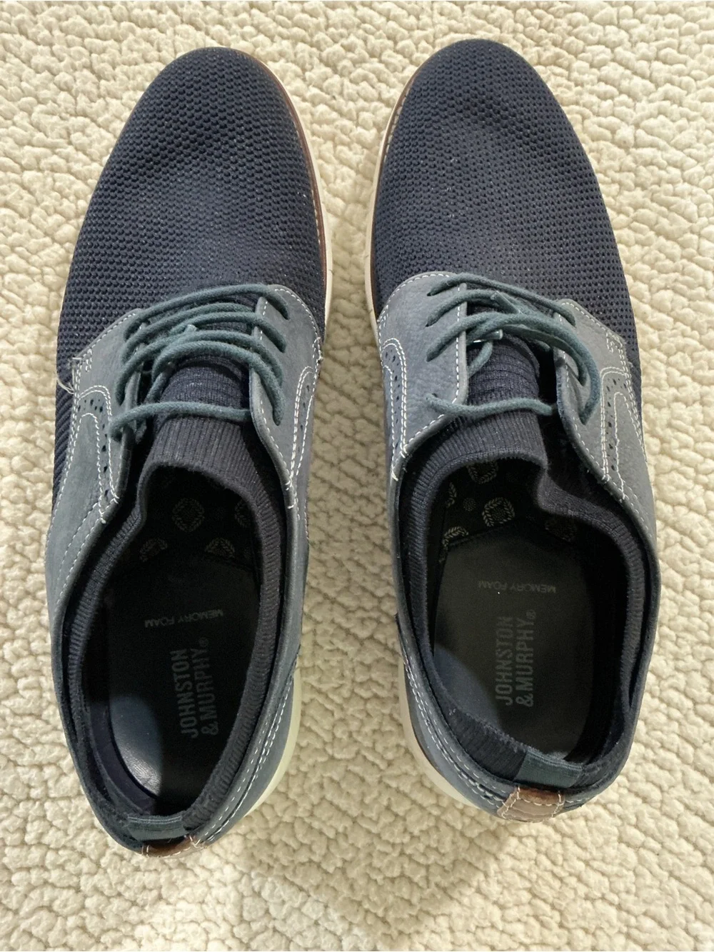Johnston & Murphy breathable navy